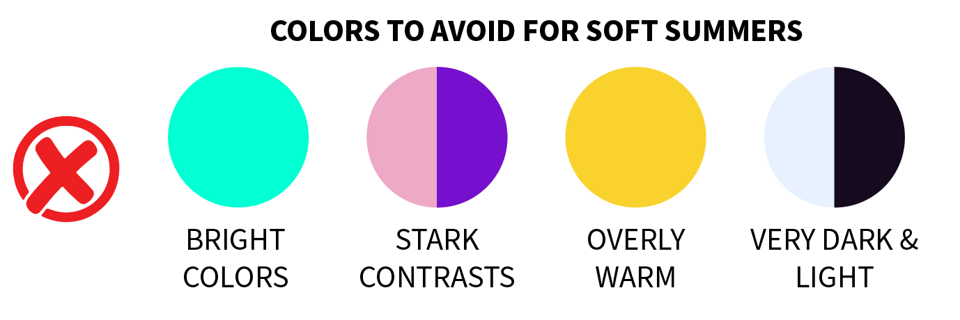 Colors to avoid soft summer