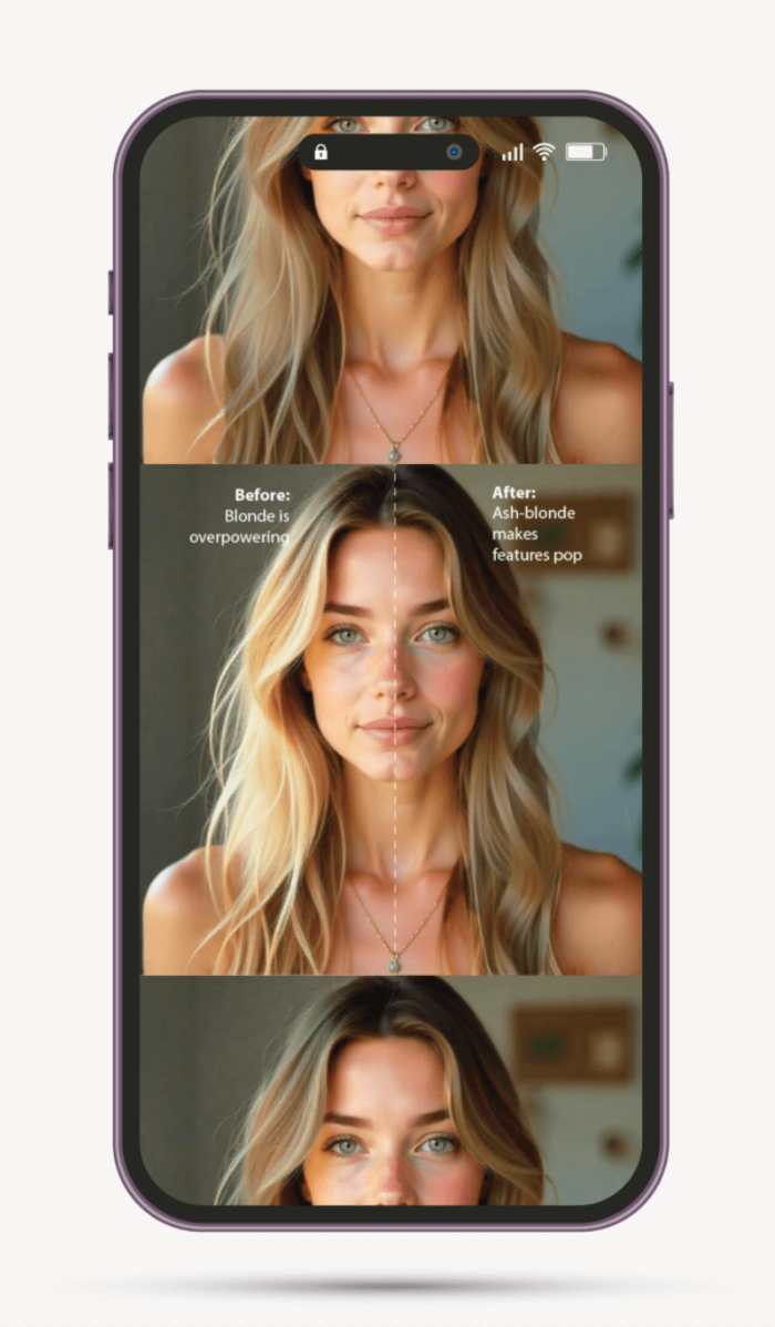 Hair color analysis consultation