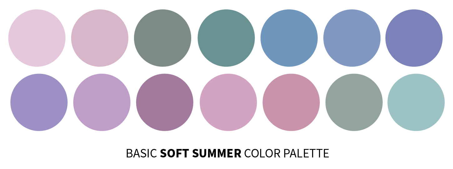 Soft Summer Color Palette Basic