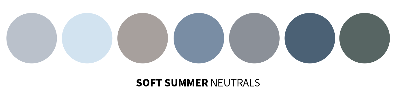 Soft Summer Color Palette Neutrals